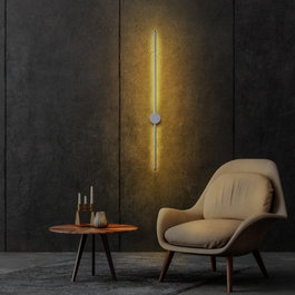 Opviq Sword - 13485 Lámpara de pared gris de metal